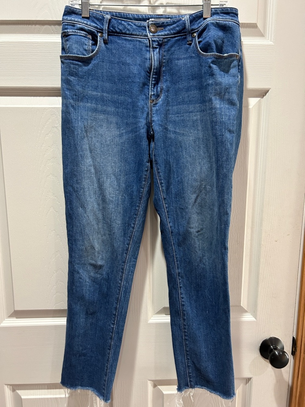 LOFT Curvy Skinny Cropped Ankle Jeans